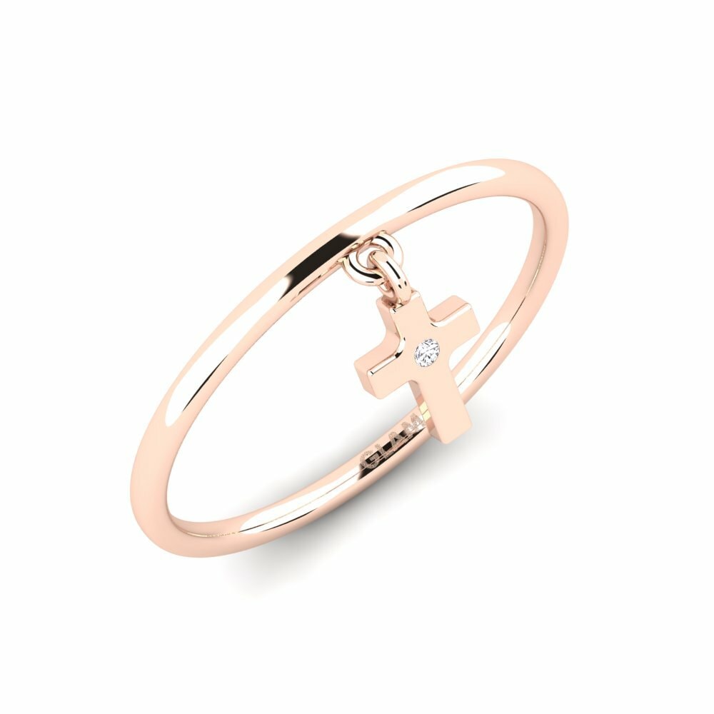 14K Rood Goud Stapelbare ring Tracys