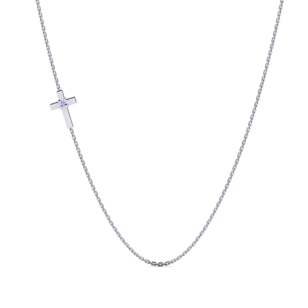 Plata 925 Amatista Collar de Mujer Treysa