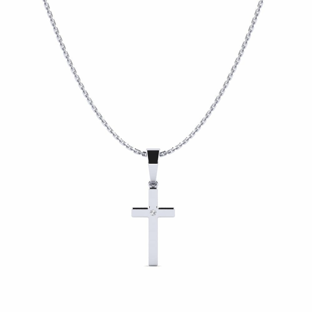 9ct White Gold Diamond Women's Pendant Vencover