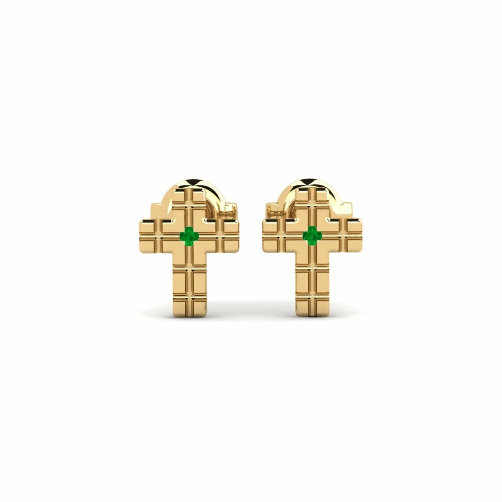 Émeraude Boucle d'oreille femme Zaria
