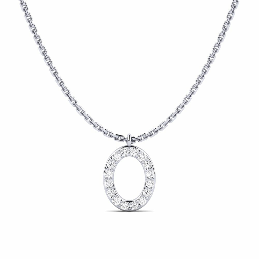 Or Blanc 18k Pendentif pour femme Babak