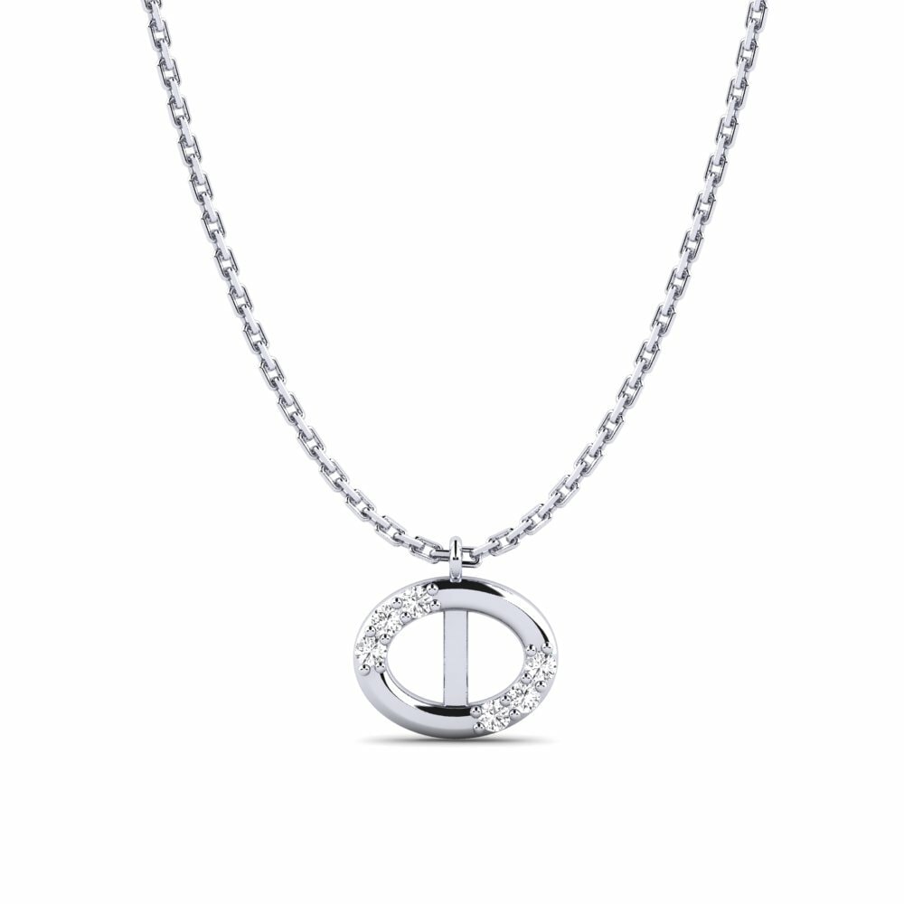 Or Blanc 18k Pendentif pour femme Chifunga