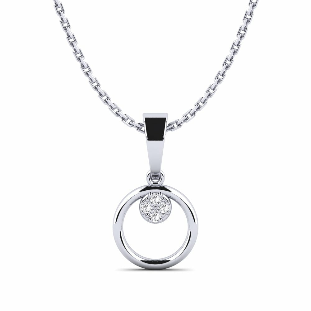 Or Blanc 18k Pendentif pour femme Cliste