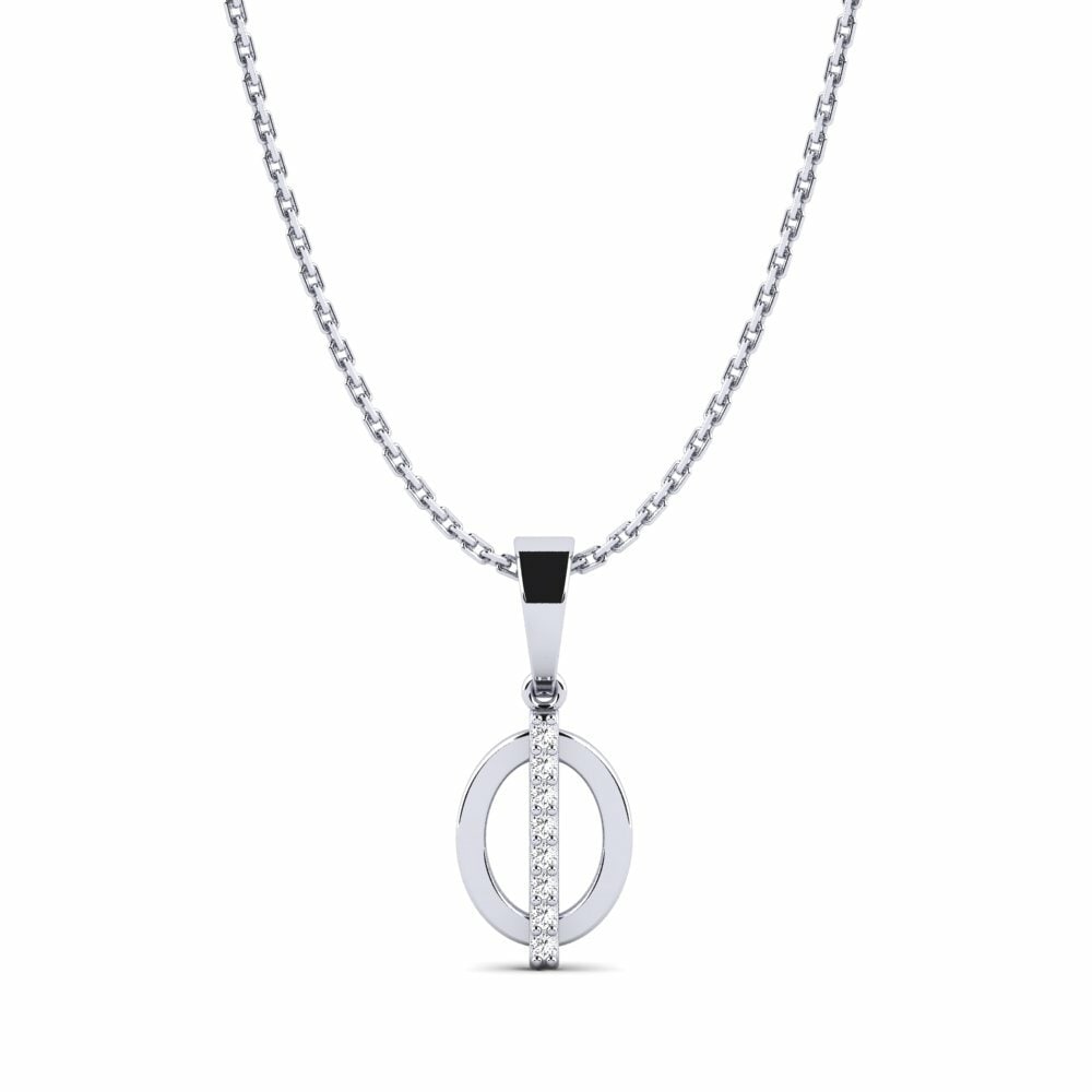 Or Blanc 18k Pendentif pour femme Nebel