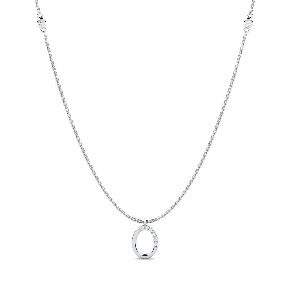 Or Blanc 18k Collier pour femme Nebulo
