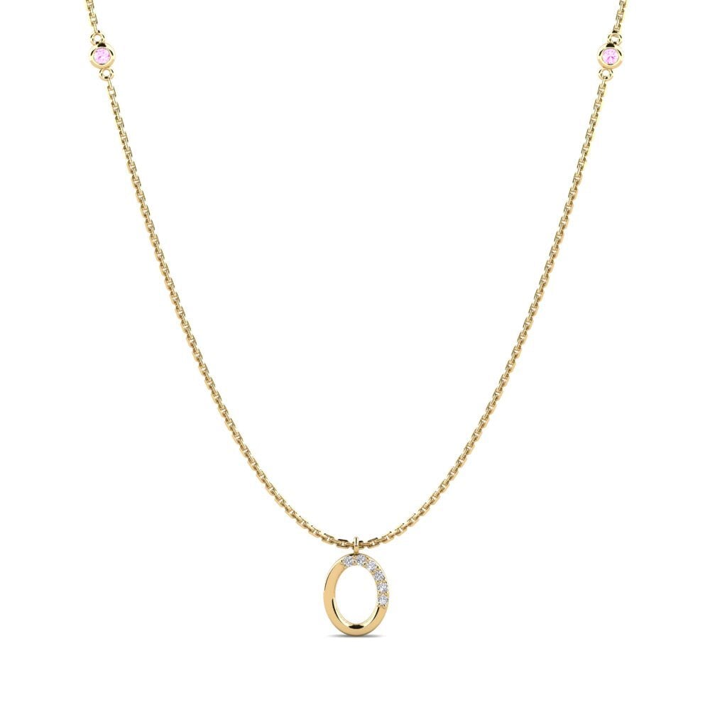 Pink Sapphire Women's Necklace Nebulo