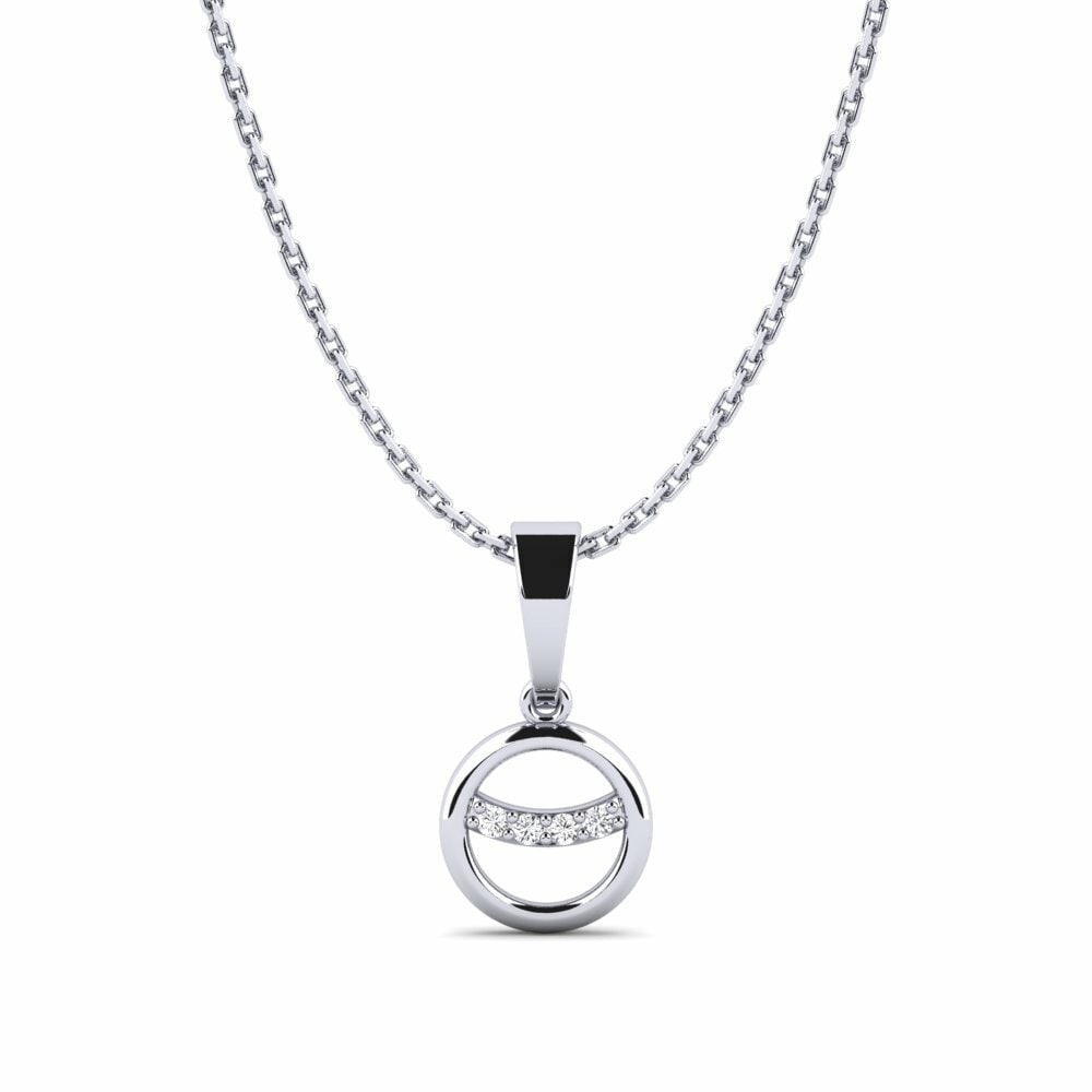 Or Blanc 18k Pendentif pour femme Protingas