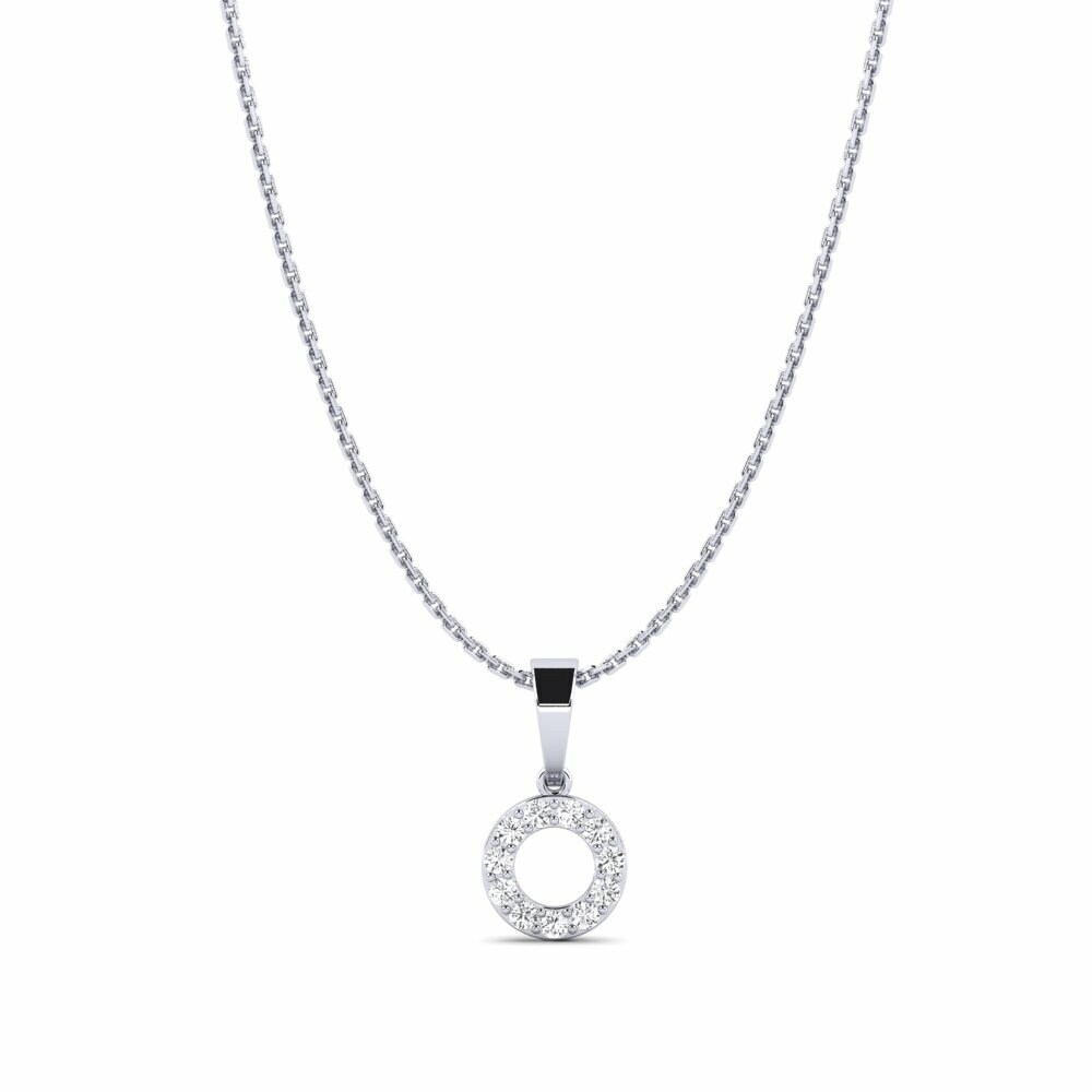Or Blanc 18k Pendentif pour femme Sensazione