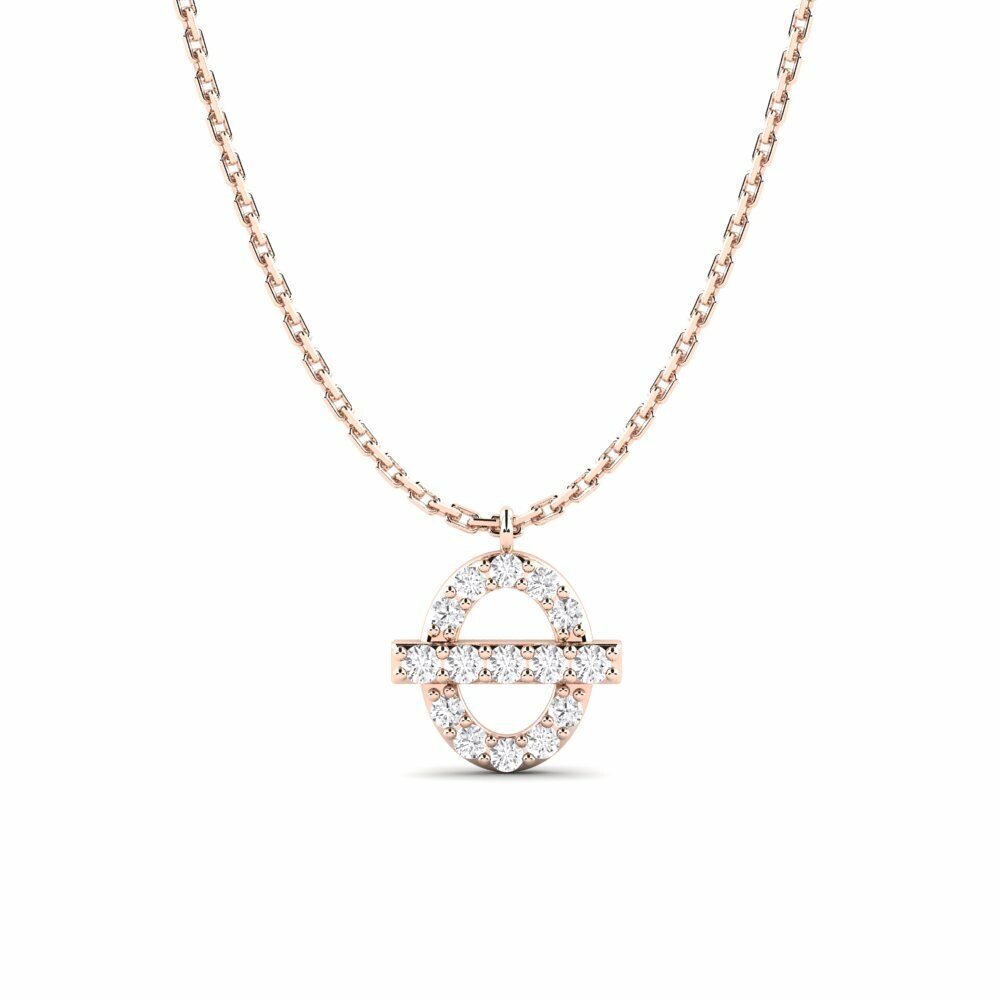 14k Rose Gold Women's Pendant Skiftende