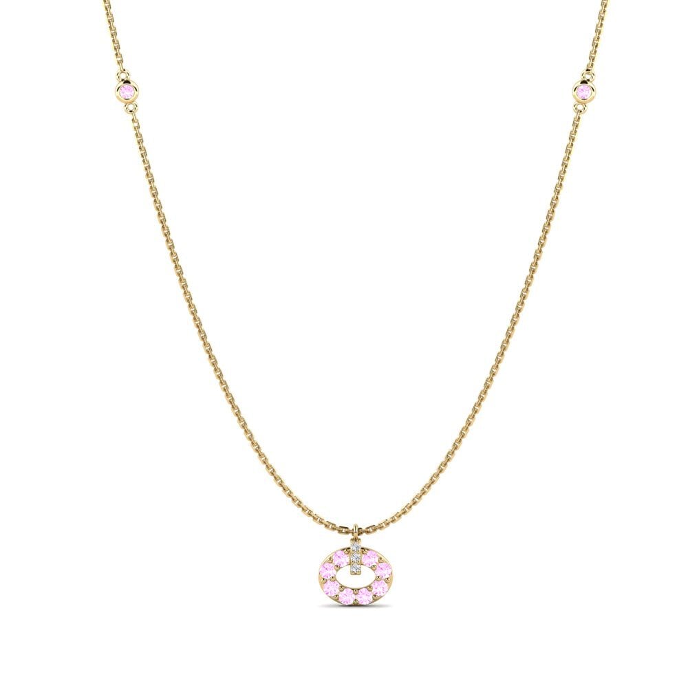 Pink Sapphire Women's Necklace Tikraspa