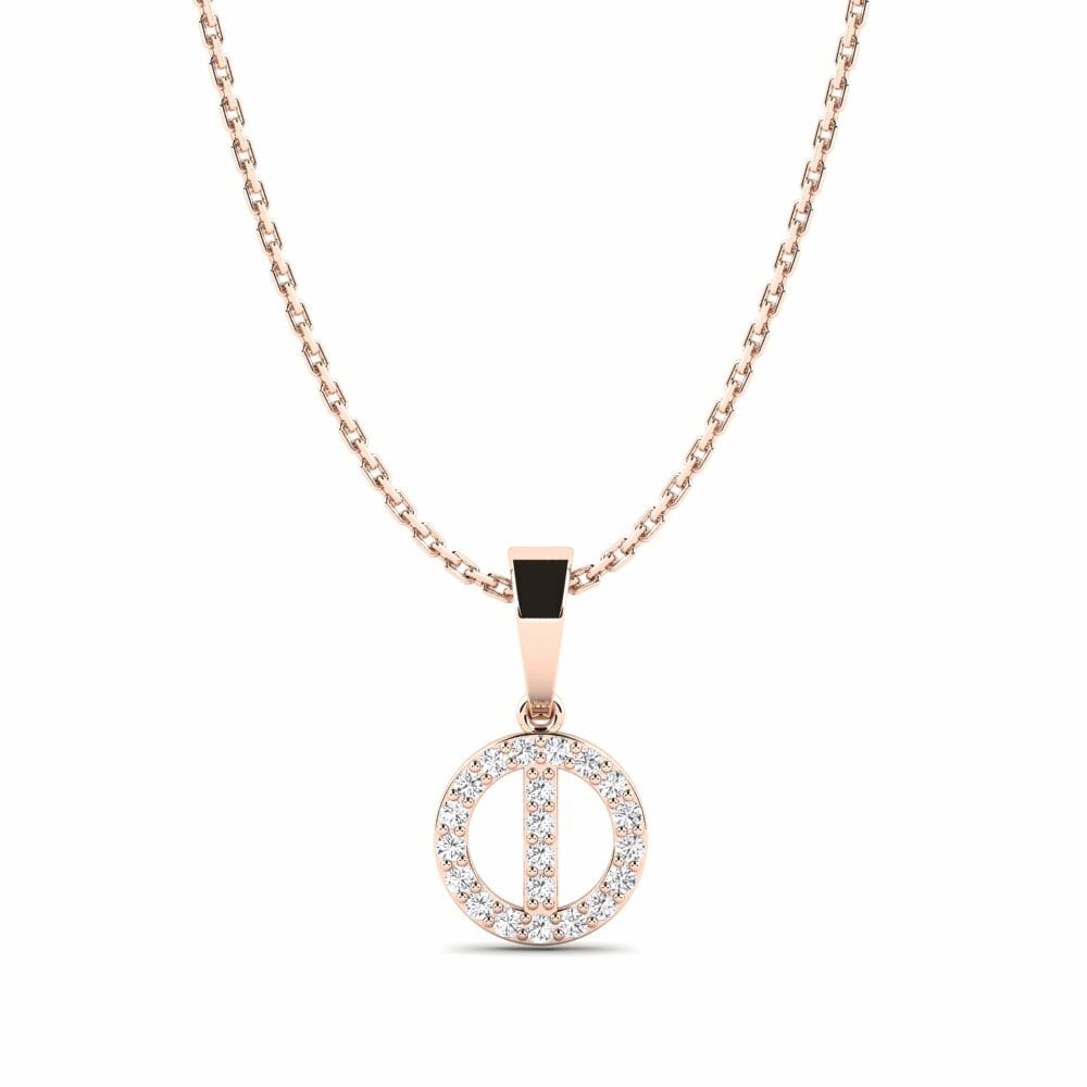 14k Rose Gold Women's Pendant Tilfinningu