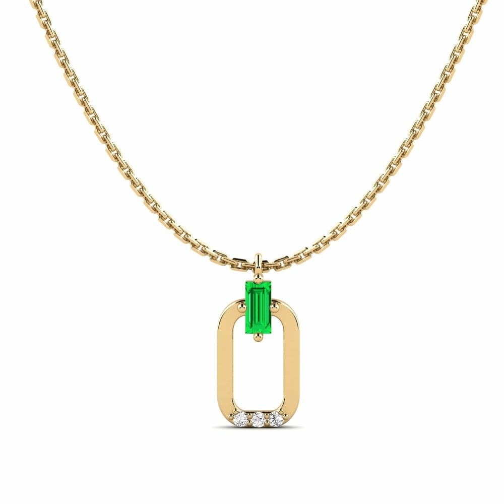 Tsavorite Pendentif pour femme Bleikur