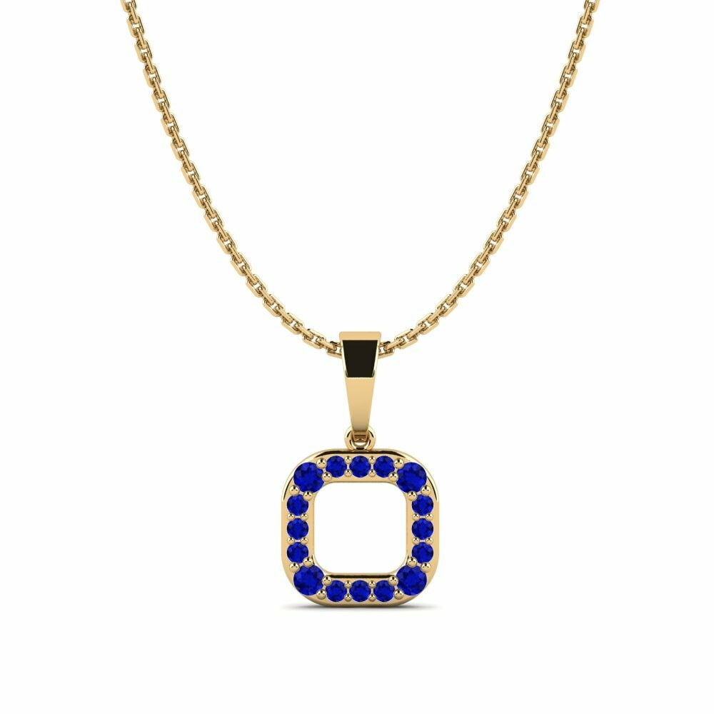 Sapphire Women's Pendant Cadrado