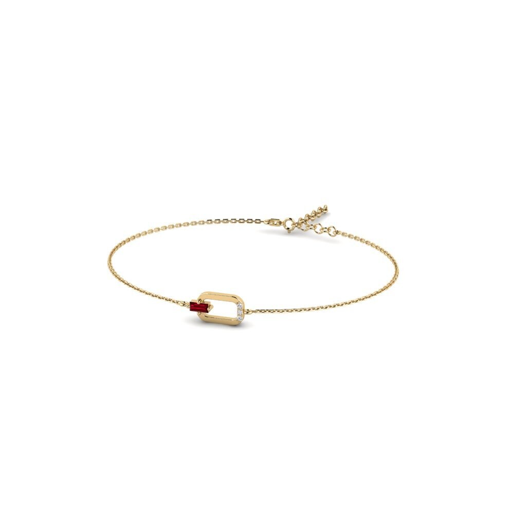 Red Zirconia Women's Bracelet Pinka