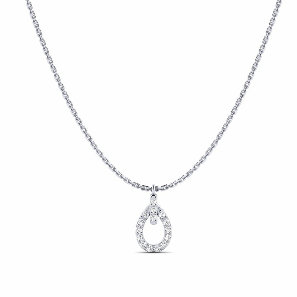 Or Blanc 18k Pendentif pour femme Tenei