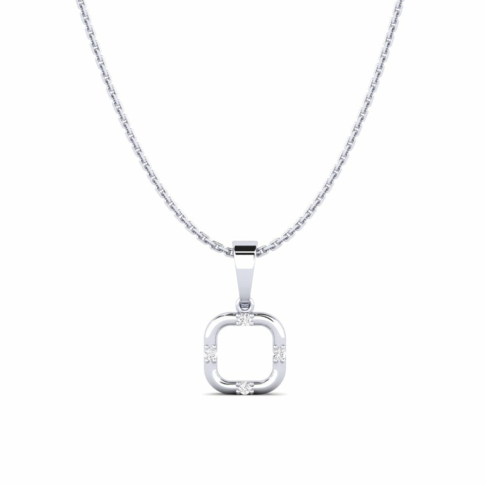 Or Blanc 18k Pendentif pour femme Tuipui