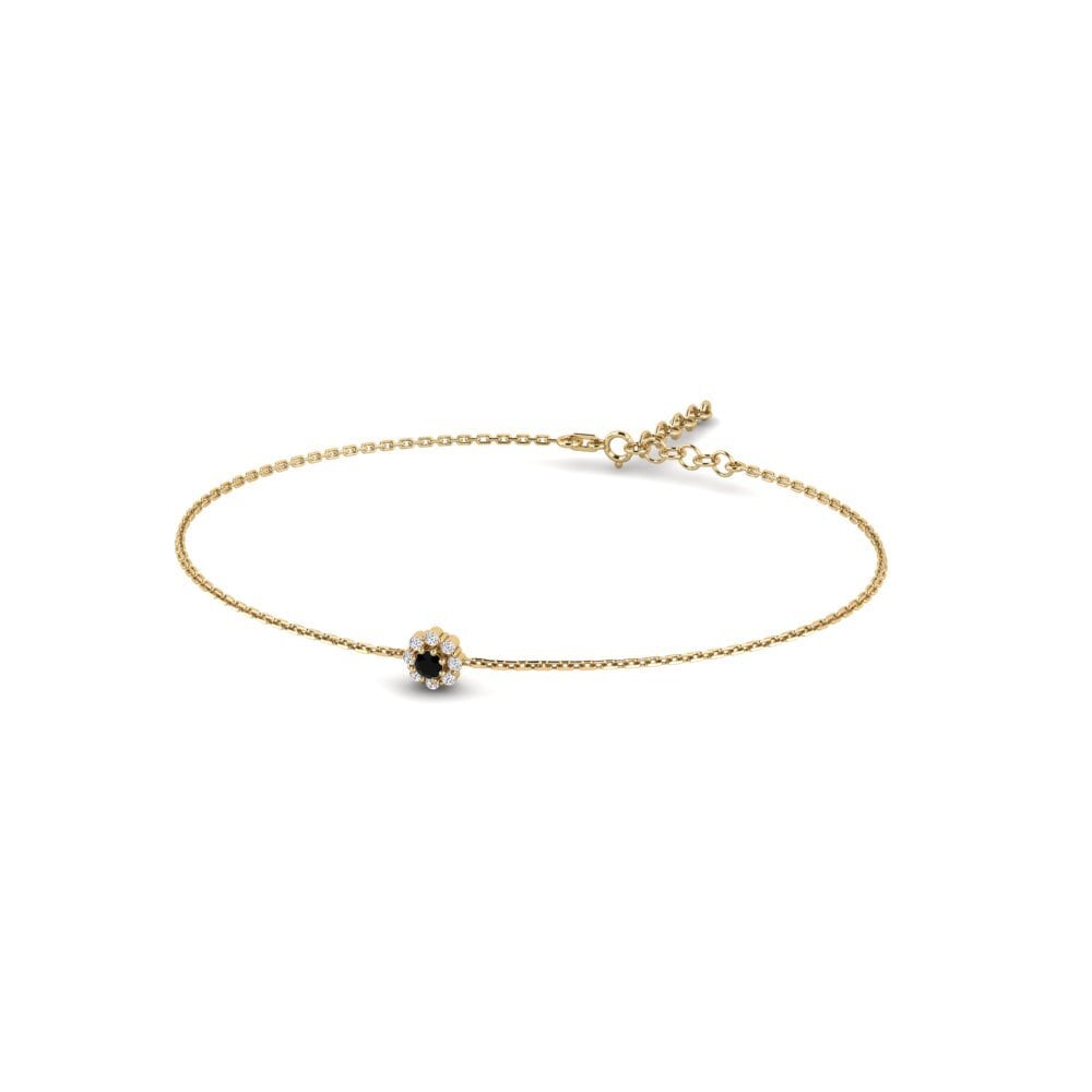Saphir noir Bracelet pour femme Bukid