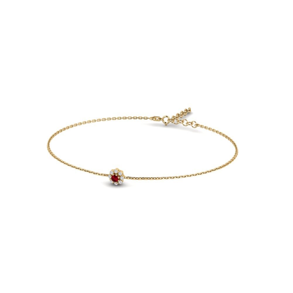 Red Zirconia Women's Bracelet Bukid