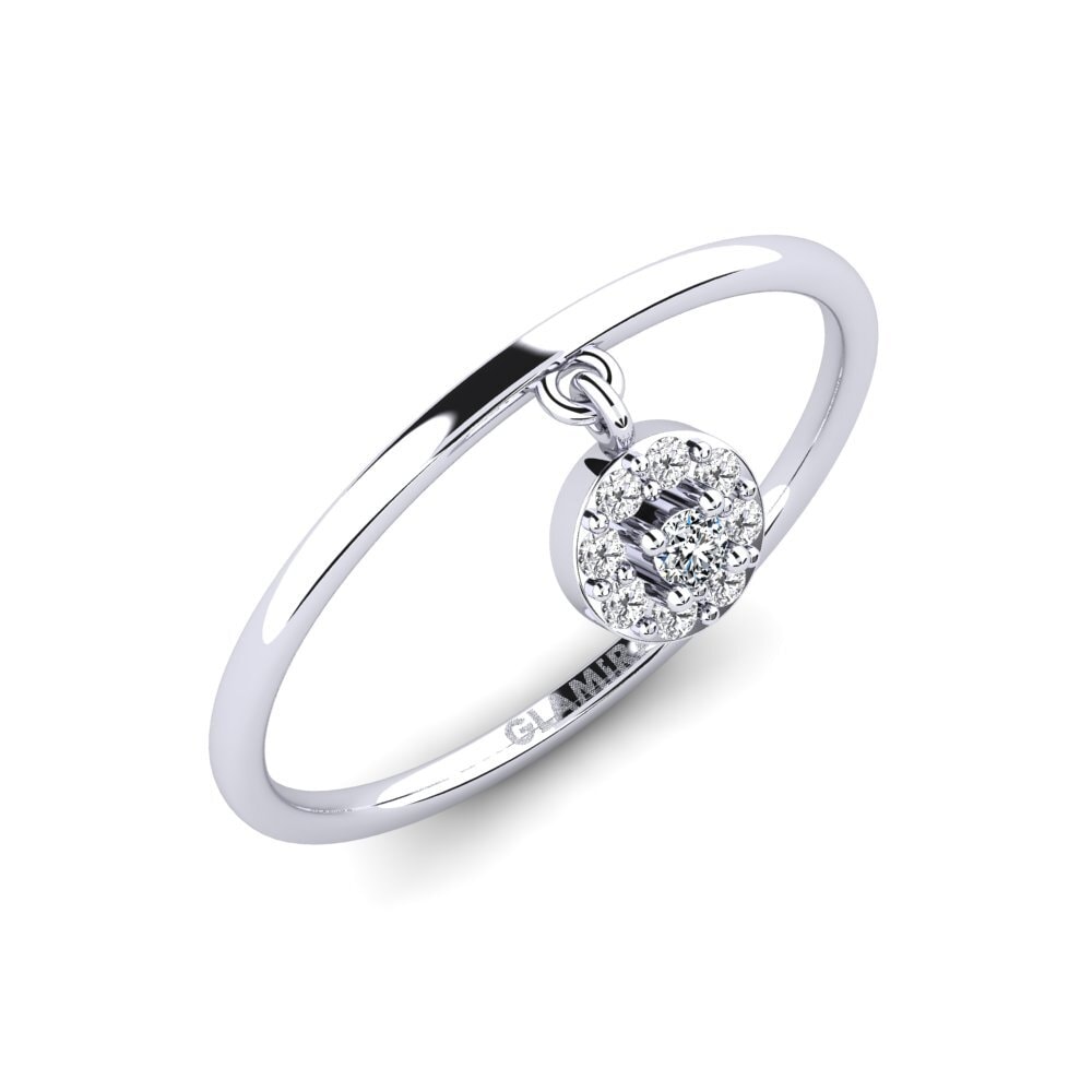 950 Platinum Zirconia Ring Cerro