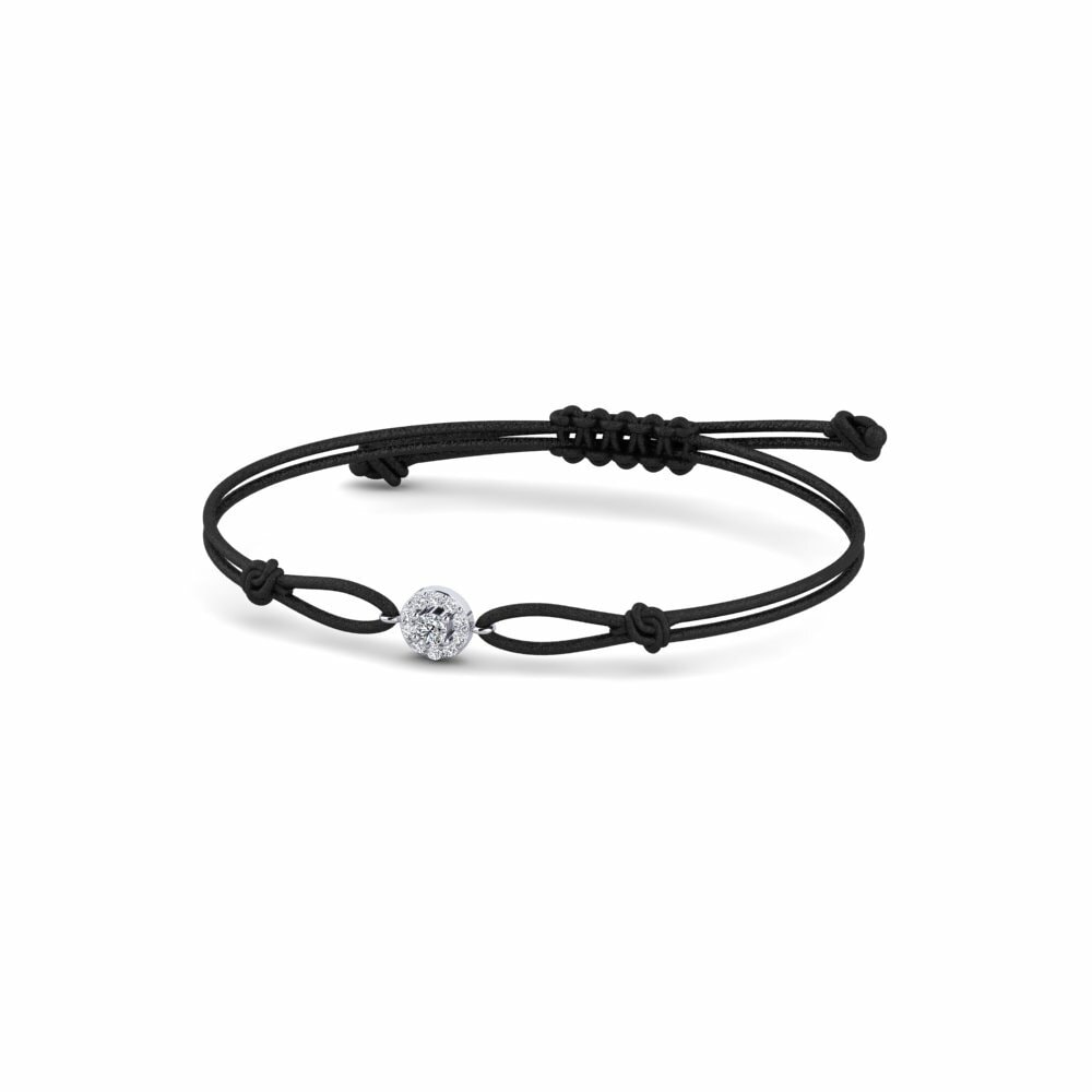 Platino Circonita Pulsera de cordón Menarik