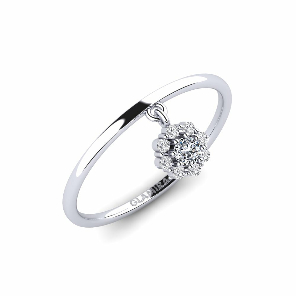 950 Platinum Zirconia Ring Mons