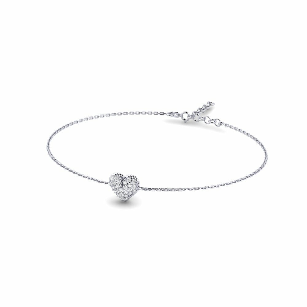 9ct White Gold Women's Bracelet Beskou