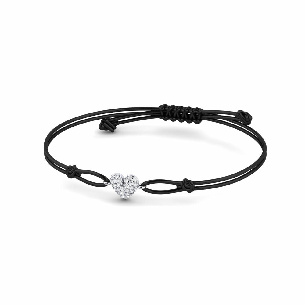 9ct White Gold Cord Bracelet Kalva