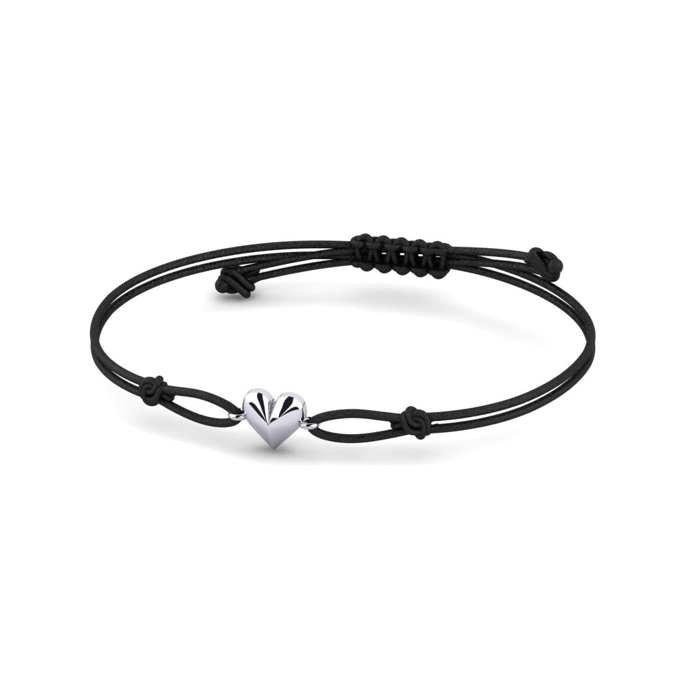 9ct White Gold Cord Bracelet Kapolei