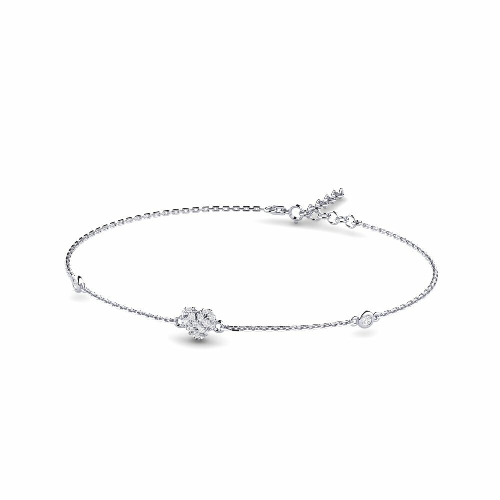 9ct White Gold Women's Bracelet Ngurmati