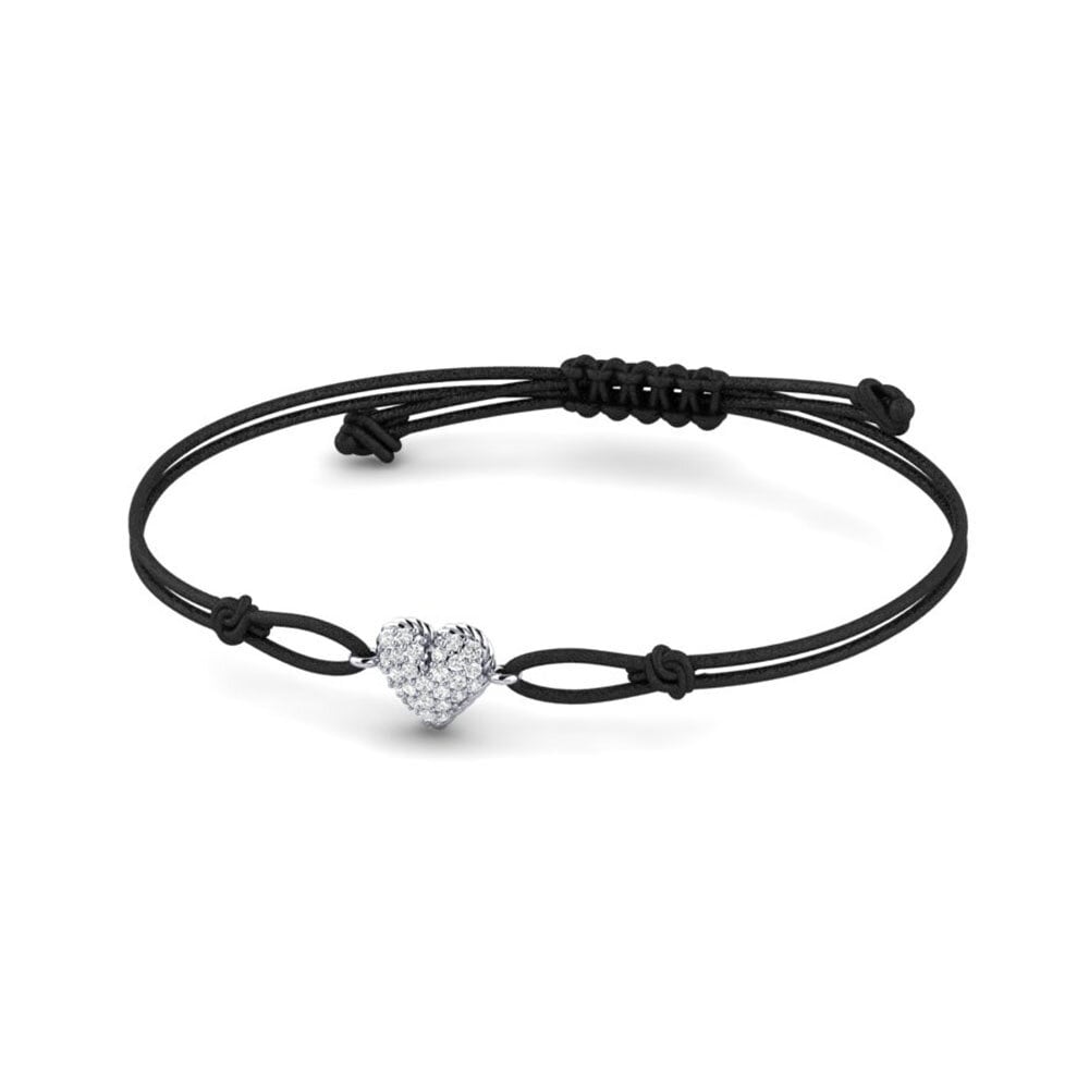 9ct White Gold Cord Bracelet Pagarba
