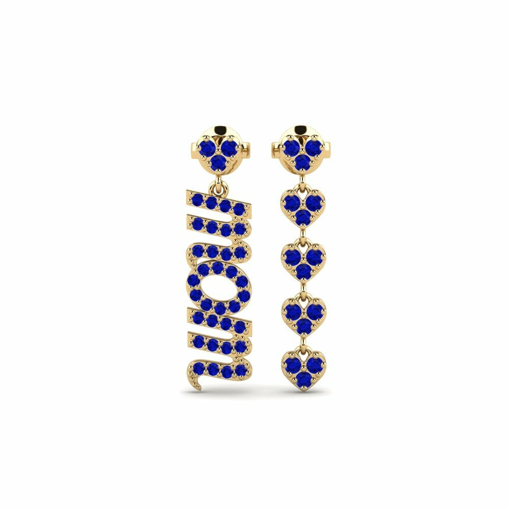 Saphir Boucle d'oreille femme Minewater