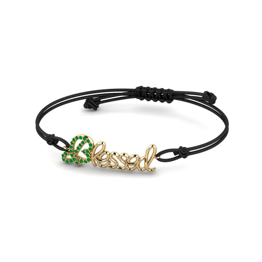 Smeraldo Bracciale in corda Mtwara