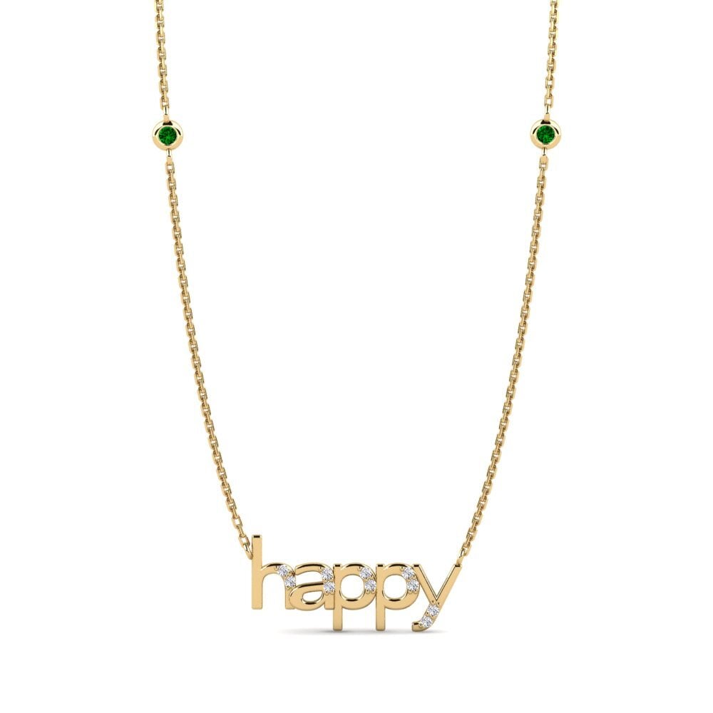 Zircônia Verde Colares Feminino Mwachim