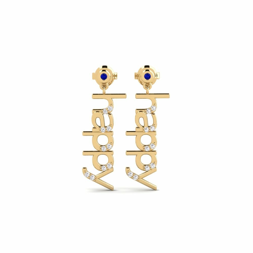 Saphir Boucle d'oreille femme Ngovuyo