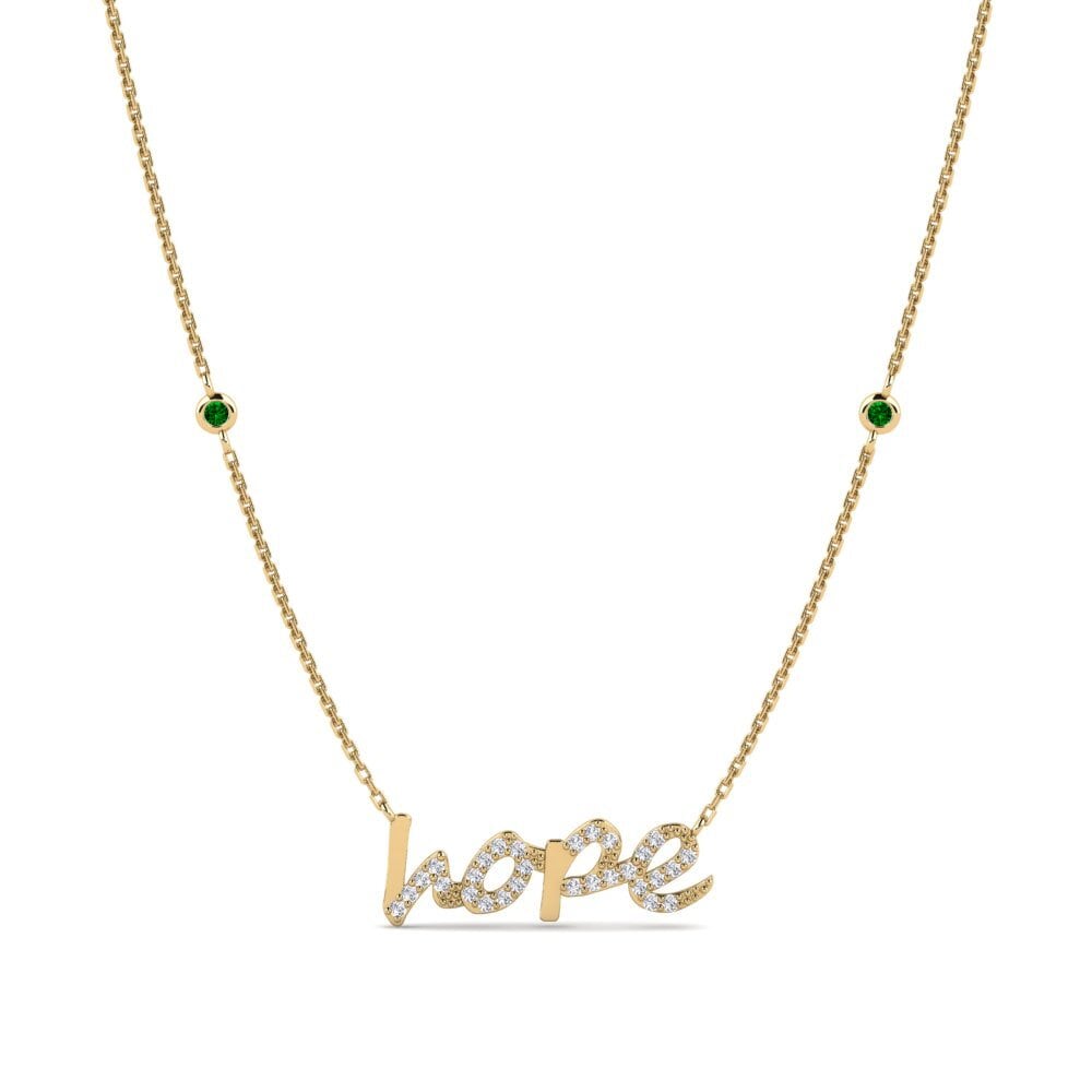 Zircônia Verde Colares Feminino Okwesigama