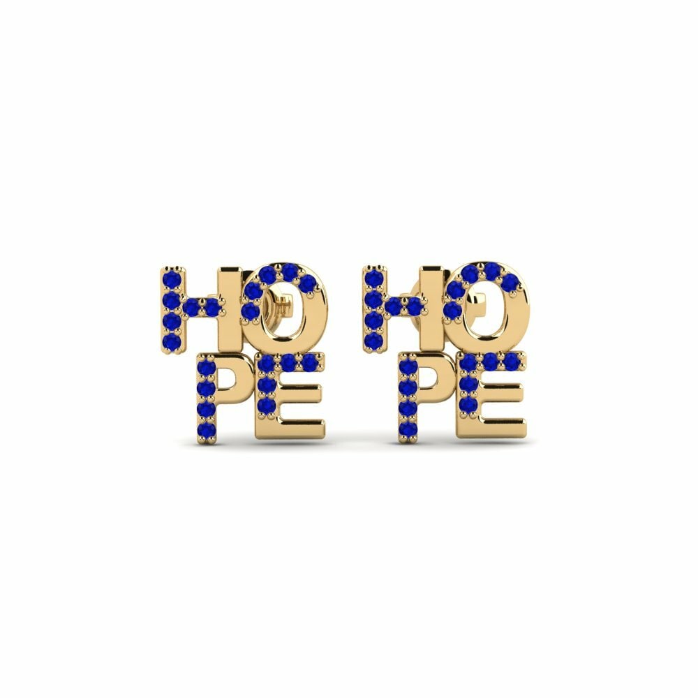 Saphir Boucle d'oreille femme Percoyo