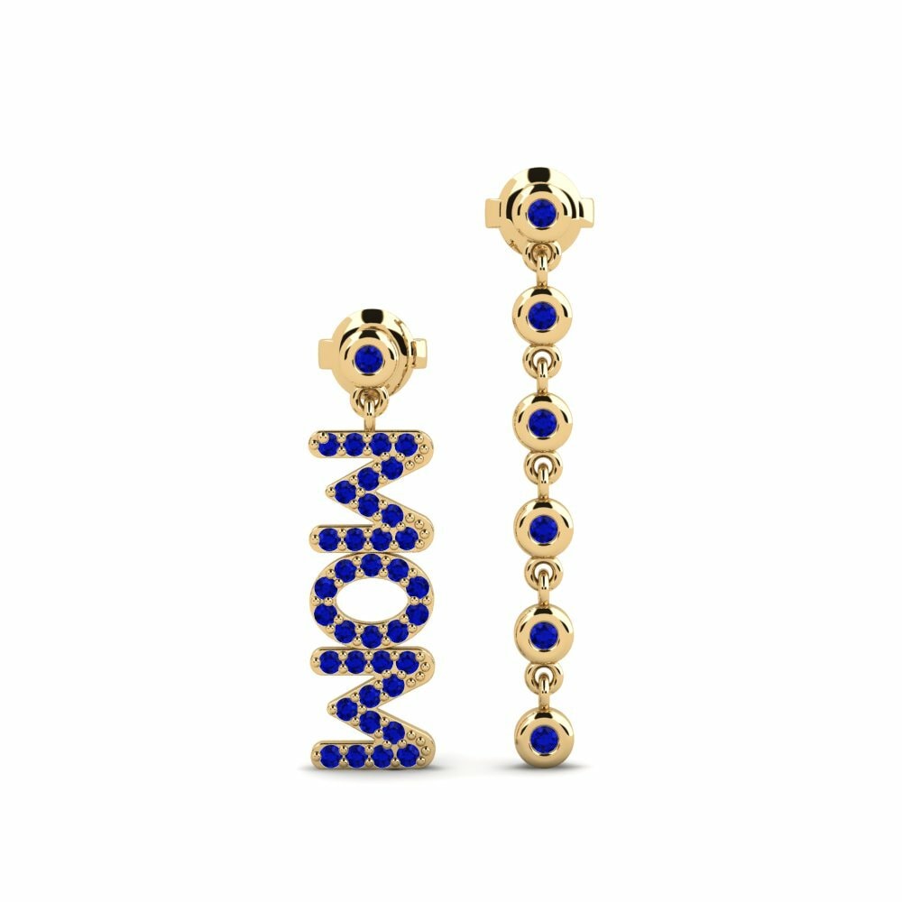 Saphir Boucle d'oreille femme Plitvice