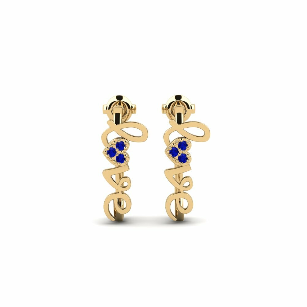 Saphir Boucle d'oreille femme Rlong