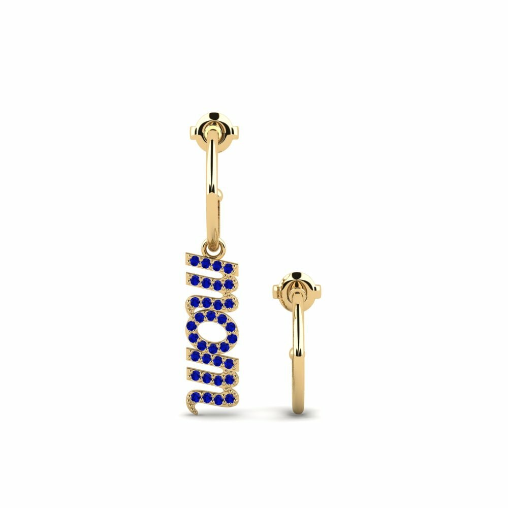 Saphir Boucle d'oreille femme Saikung