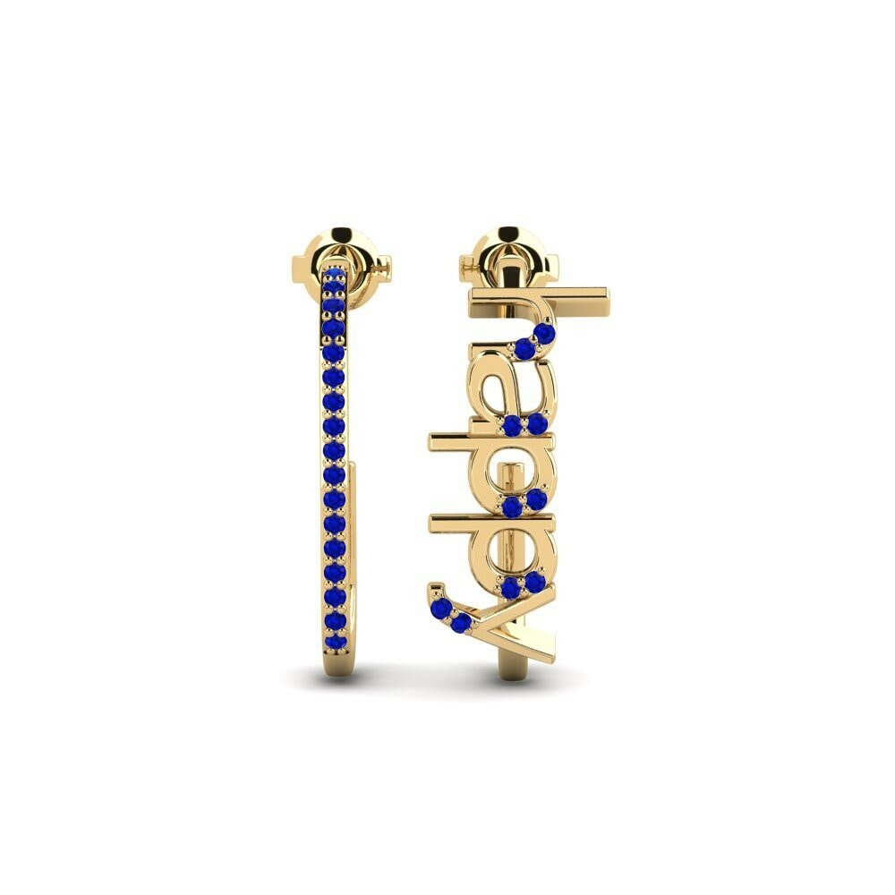 Saphir Boucle d'oreille femme Sindisi