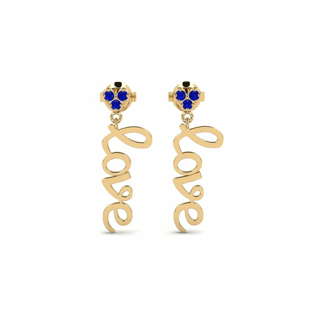 Saphir Boucle d'oreille femme Sulis