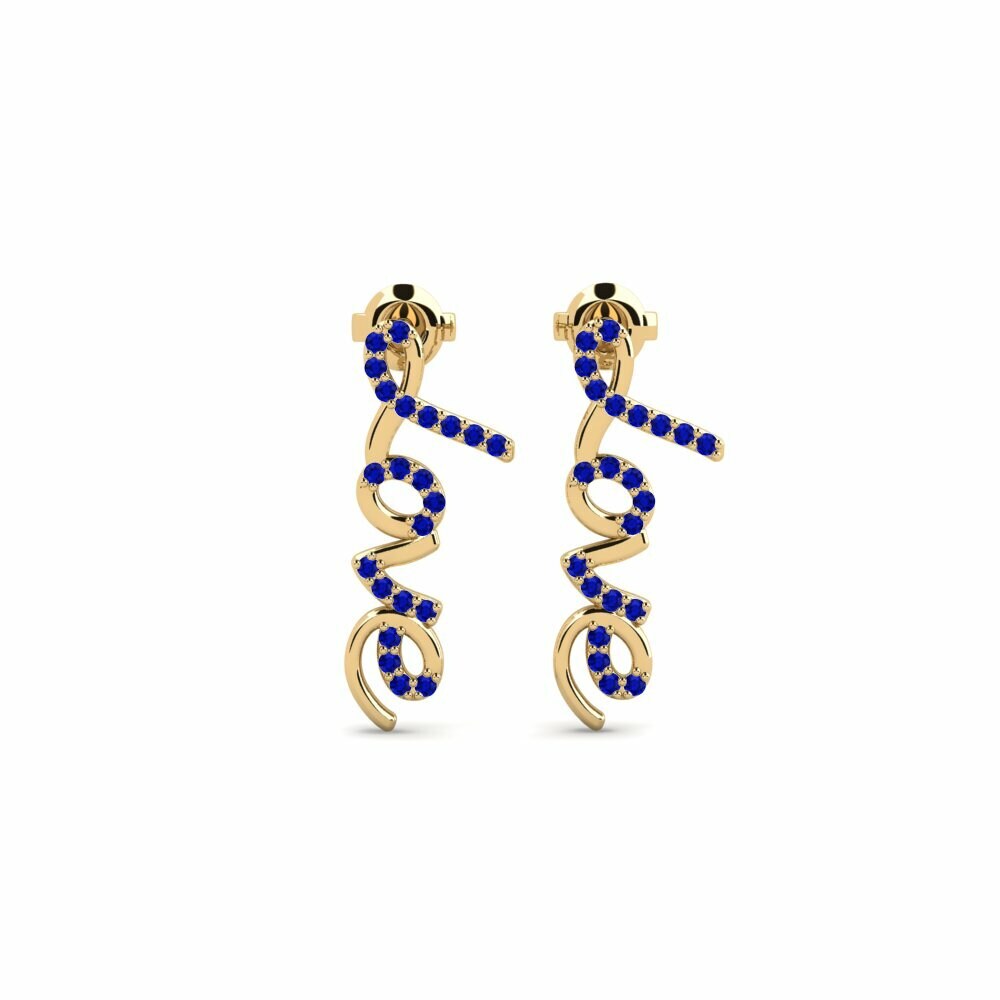Saphir Boucle d'oreille femme Tiawe