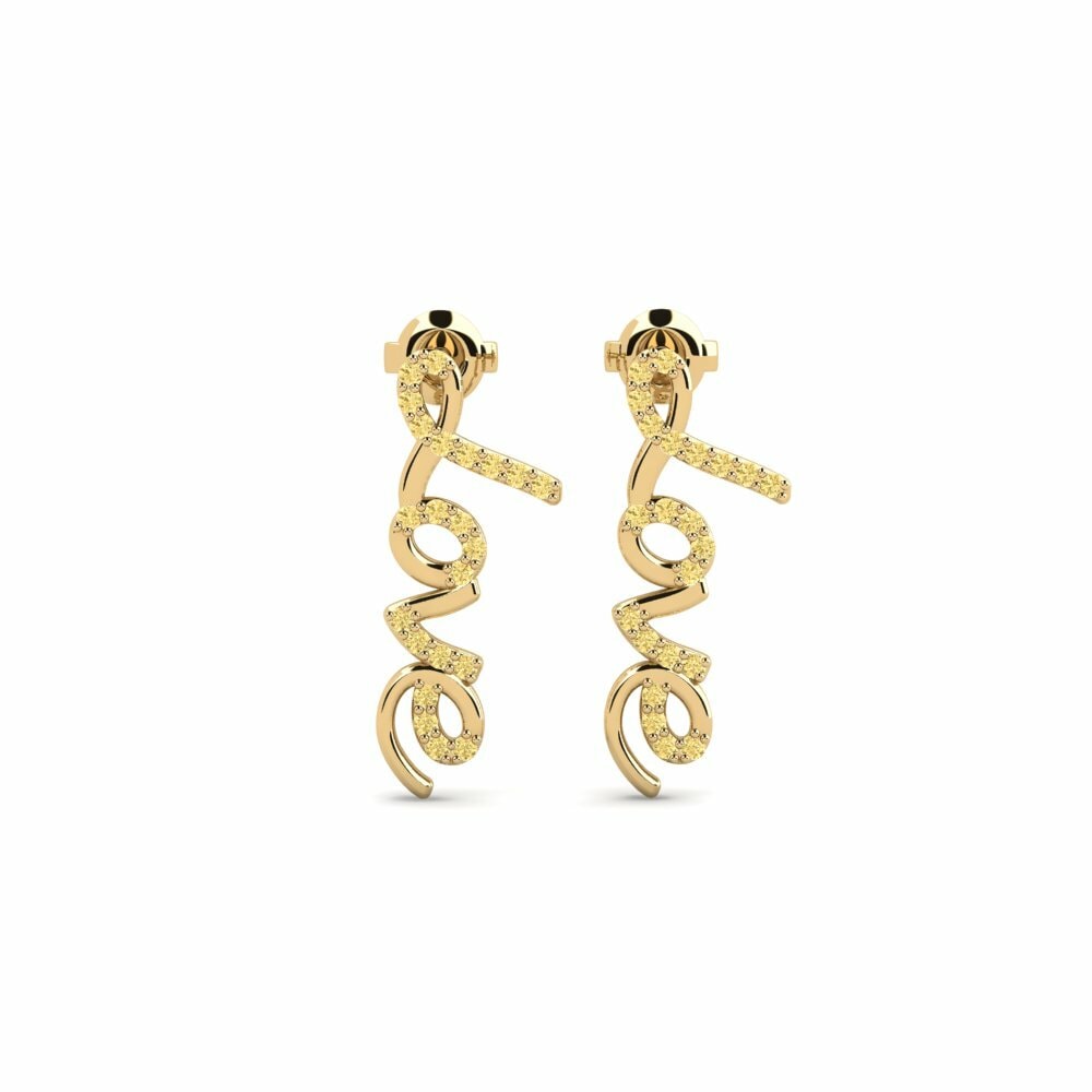 Yellow Diamond Women's Earring Tiawe