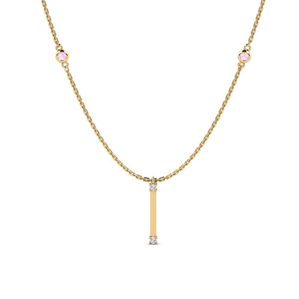 Pink Sapphire Women's Necklace Lysa