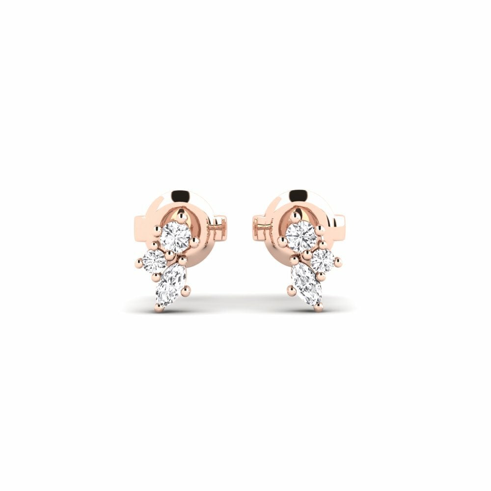 750 Rood Goud Dames Oorbellen Siwxi