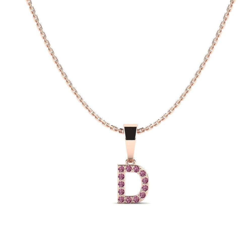 Rotgold 375 Rhodolit-Granat Damen anhänger Monto - D