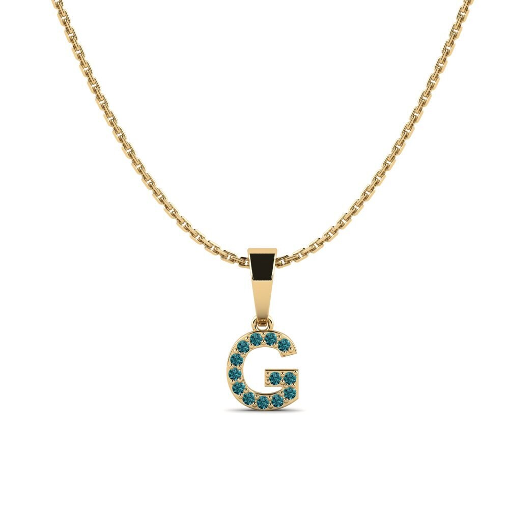 Blauer Diamant Damen anhänger Monto - G