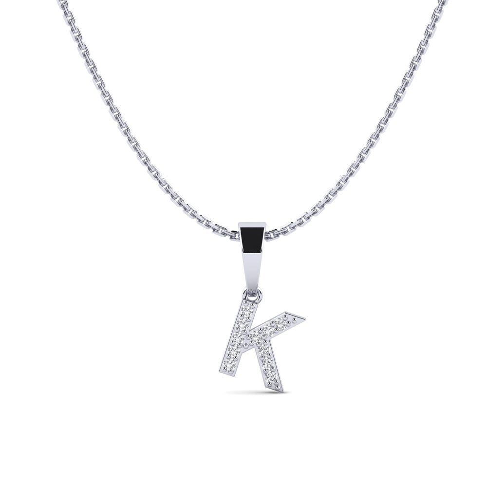 Weißgold 750 Diamant Damen anhänger Monto - K
