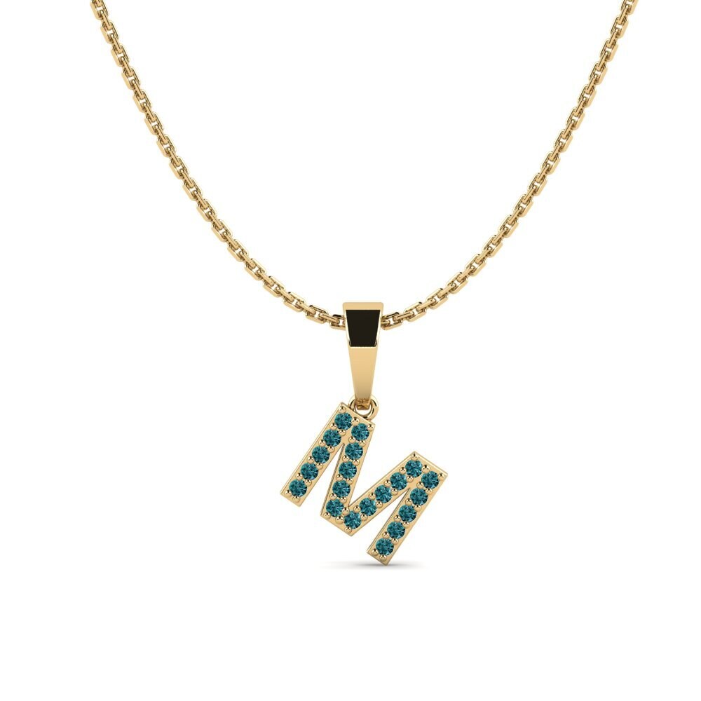 Blauer Diamant Damen anhänger Monto - M
