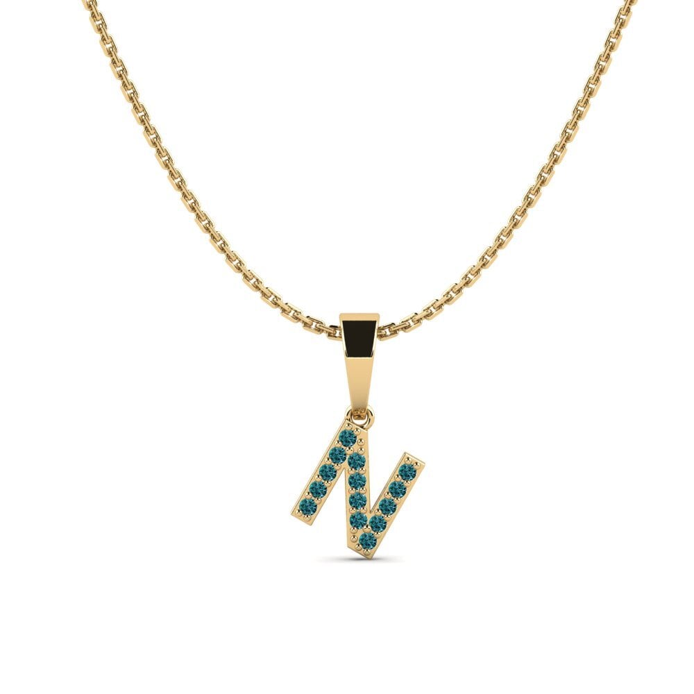 Blauer Diamant Damen anhänger Monto - N